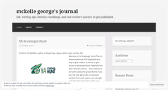 Desktop Screenshot of mckellegeorgejournal.com