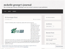 Tablet Screenshot of mckellegeorgejournal.com